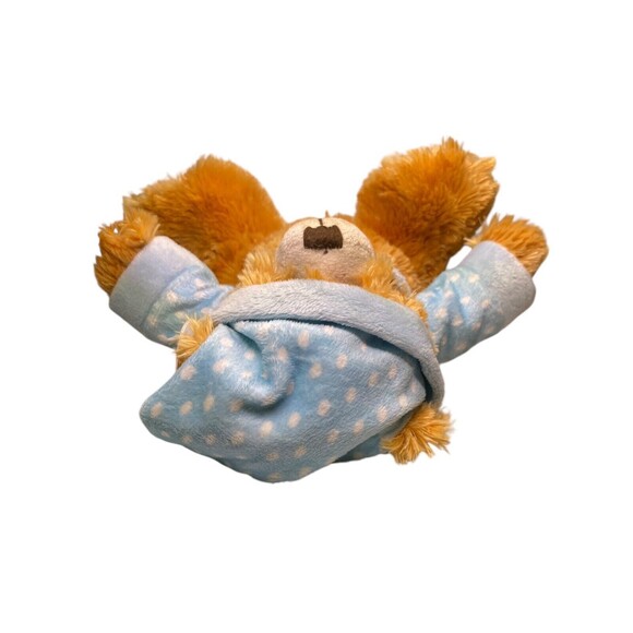 ReMona Plush Teddy Bear w/Blue & White Polka Dot Pajamas & Hat New NWT - Picture 10 of 12